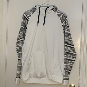 Nike Black and White Hoodie